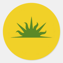 Adesivo SCA West Kingdom Populace Crachá Classic Round Sti