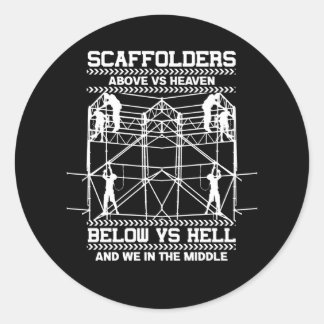 Adesivo Scaffolders Sky Hell In The Middle Of Scaffolding