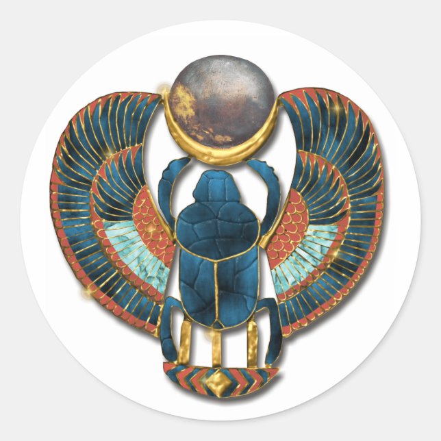 Adesivo Scarab Sagrado do Rei Tut (Frente)