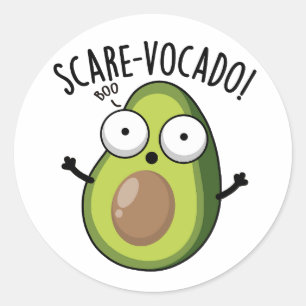Adesivo Scare-vocaco Funny Avocado Pun