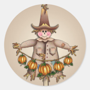 Adesivo SCARECROW & PUMPKIN GARLAND de SHARON SHARPE