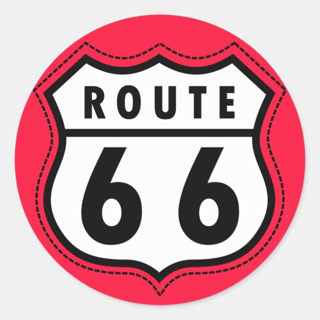 Adesivo Scarlet Red Route 66 (Frente)