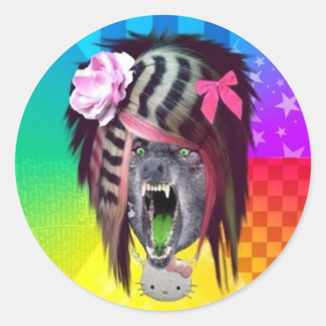 Adesivo Scene Wolf Memory Stickers (Frente)