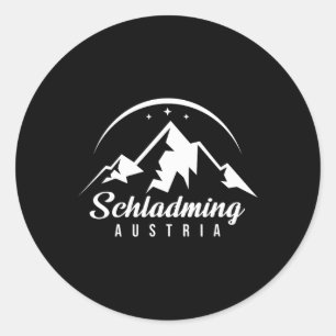 Adesivo Schladming Austria Ski Resort Skiting Snowboard