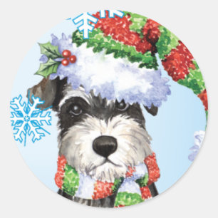 Adesivo Schnauzer diminuto feliz de Howlidays