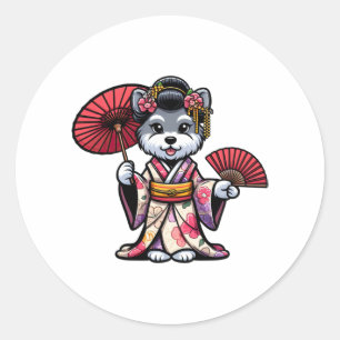 Adesivo Schnauzer Dog Kimono