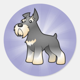Adesivo Schnauzer dos desenhos animados