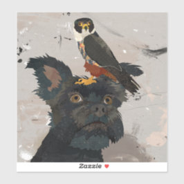 ADESIVO SCHNAUZER & FALCON