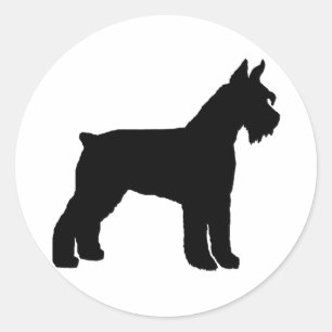 Adesivo Schnauzer gigante (preto)