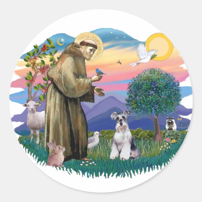 Adesivo Schnauzer (natural nº 2) (Frente)