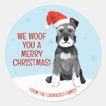 Schnauzer Personalizado com Natal