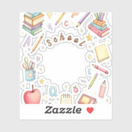 Adesivo School Icons Sticker Set for Kids