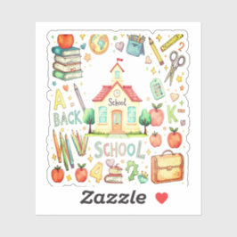 Adesivo School Stickers for Kids | Classroom Icons, Books 