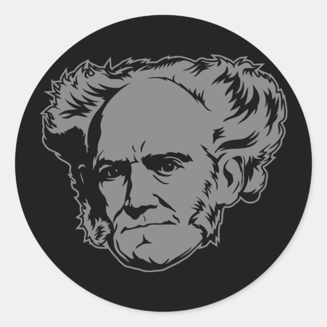 Adesivo Schopenhauer Portrait Sticker (Frente)