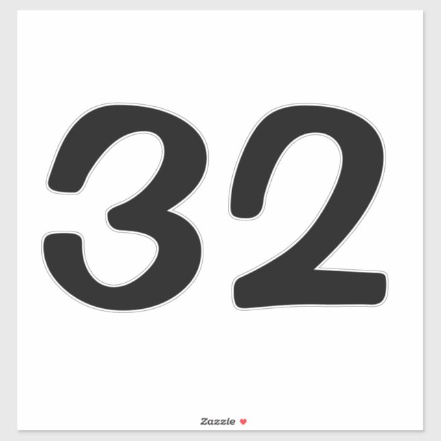 Adesivo Schwarze Zahlen Aufkleber Hausnummer / Mülltonne (Folha)