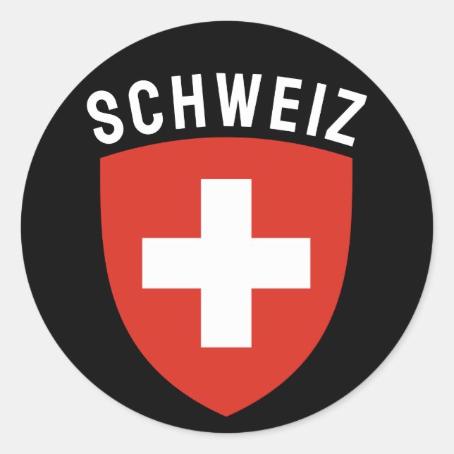 Adesivo Schweiz (Suiça de língua alemã) (Frente)