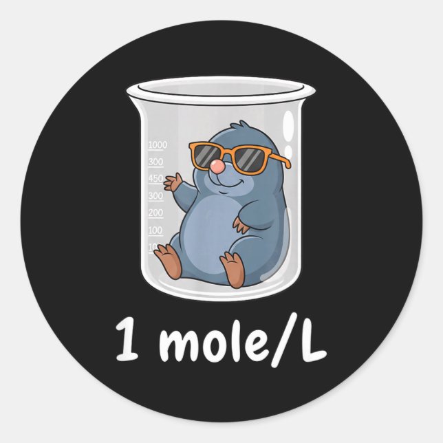 Adesivo Science &amp; Technology Funny Chemistry 1 Mole L  (Frente)