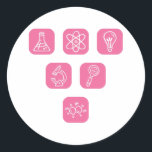 Adesivo Science Elements Items<br><div class="desc">Cool Science Design featuring several science related elements. A perfect match for every scientist,  science student,  science teacher and science lover.</div>