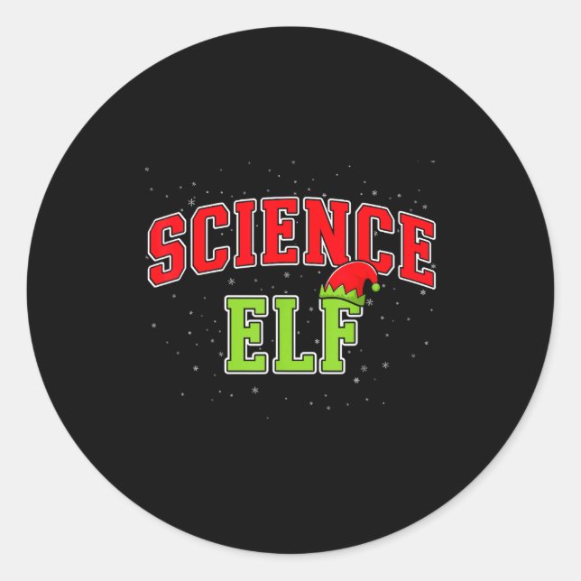 Adesivo Science Elf Christmas Family Matching Group Xmas S (Frente)
