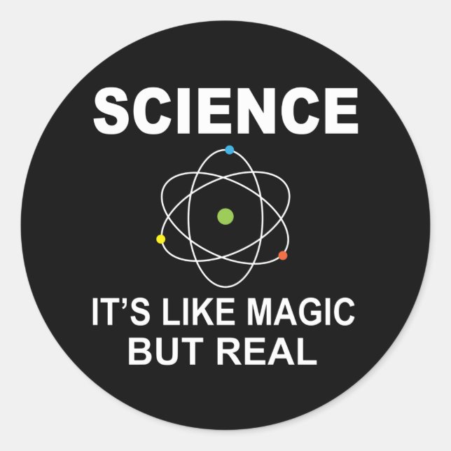 Adesivo Science Like Magic But Real (Frente)