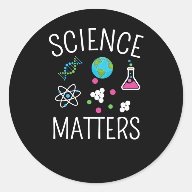 Adesivo Science S - Engraçado Pun Sticker1 (Frente)