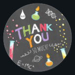 Adesivo Science Sticker Obrigado Birthday Favor tag Lab<br><div class="desc">Europeia: Meu perfeito Sticker,  Cupcake Topper e Envelope Seal! Tema científico.</div>