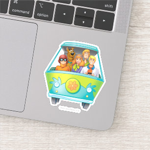 Adesivo Scooby-Doo & o Airbrush da máquina do mistério d