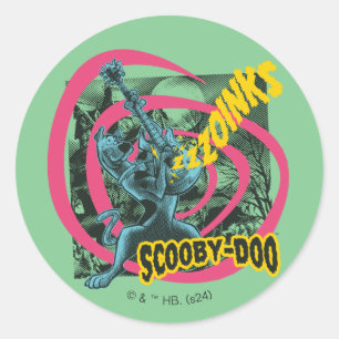 Adesivo Scooby-Doo Zoinks Punk Guitar Graphic
