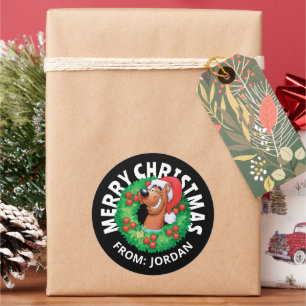 Adesivo Scooby em Fúria de Natal Personalizado