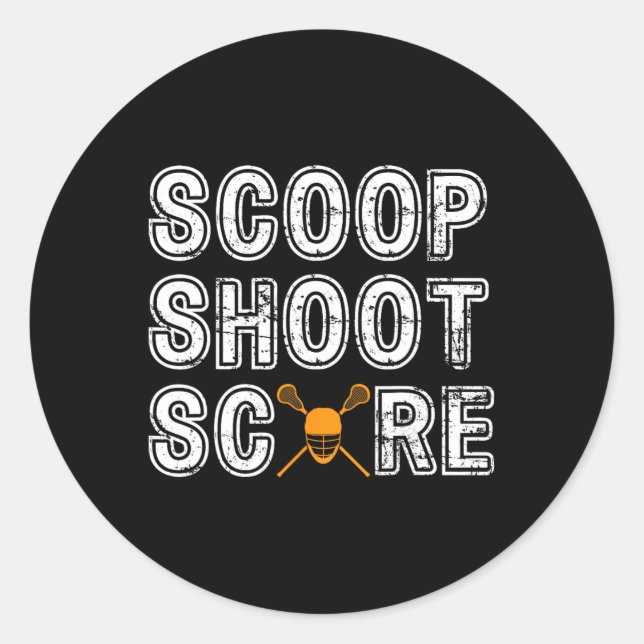 Adesivo Scoop Shoot Score Lacrosse (Frente)
