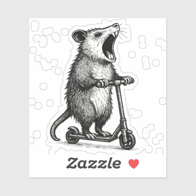 Adesivo scooter opaasum  (Folha)