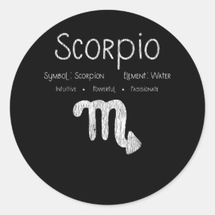 Adesivo Scorpio Horoscope Astrologia - Sinal de Estrela An