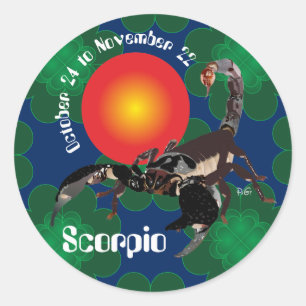 Adesivo Scorpio October 24 to de novembros de 22