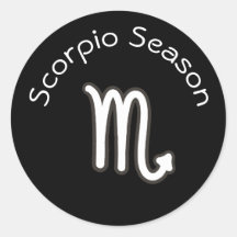 Scorpio Season Astrologia Símbolo Zodiac Preto