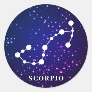 Adesivo Scorpio Zodiac Constelação Design