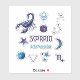 Adesivo Scorpio Zodiac Sticker Collection