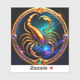 Adesivo Scorpio Zodiac Stickers, Celestial Zodiac