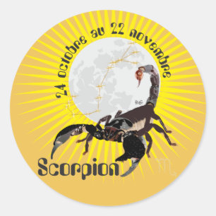 Adesivo Scorpion 24 22 Autocollant octobre au novembre