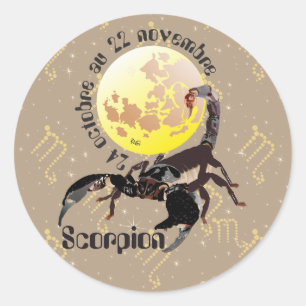 Adesivo Scorpion 24 22 Autocollant octobre au novembre