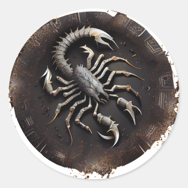 Adesivo Scorpius - Gráfico Zodiac (Frente)