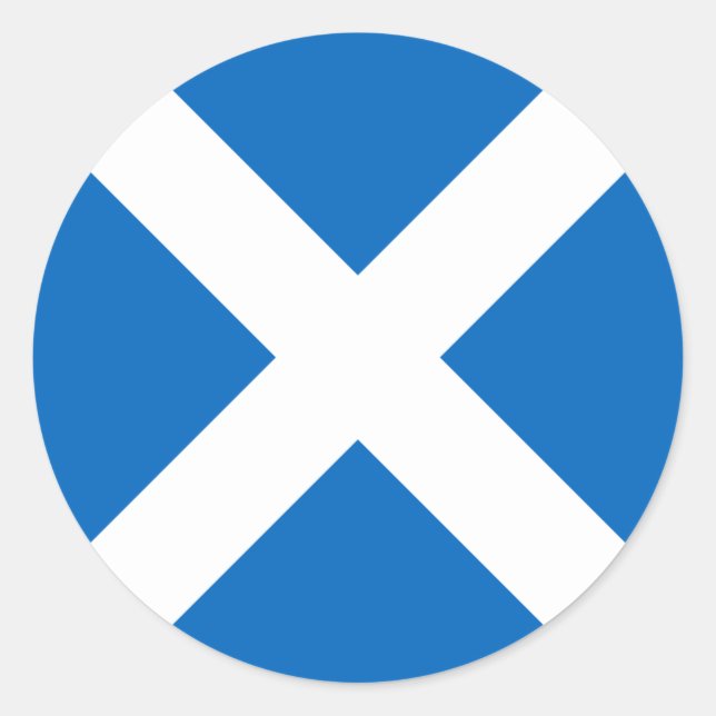 Adesivo Scotland Flag - Scottish Flag Souvenir (Frente)