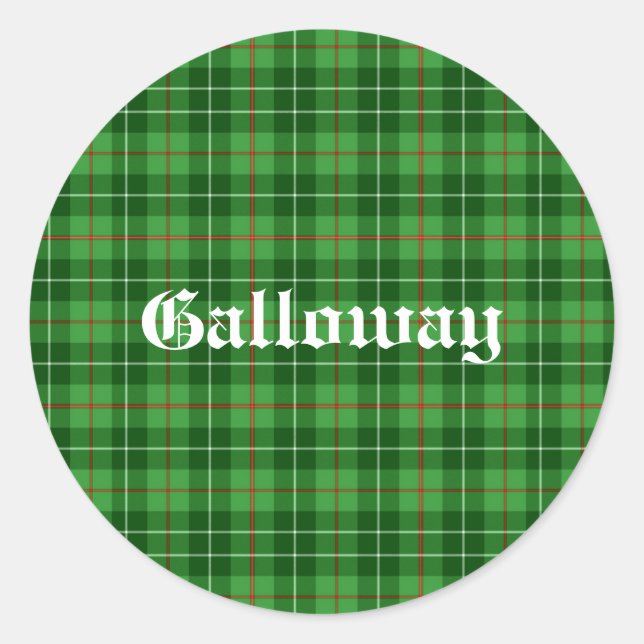 Adesivo Scotland Galloway District Tartan Personalizado (Frente)
