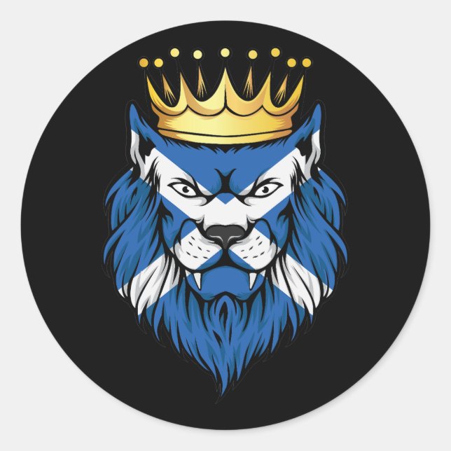 Adesivo Scotland Lion King Flag (Frente)