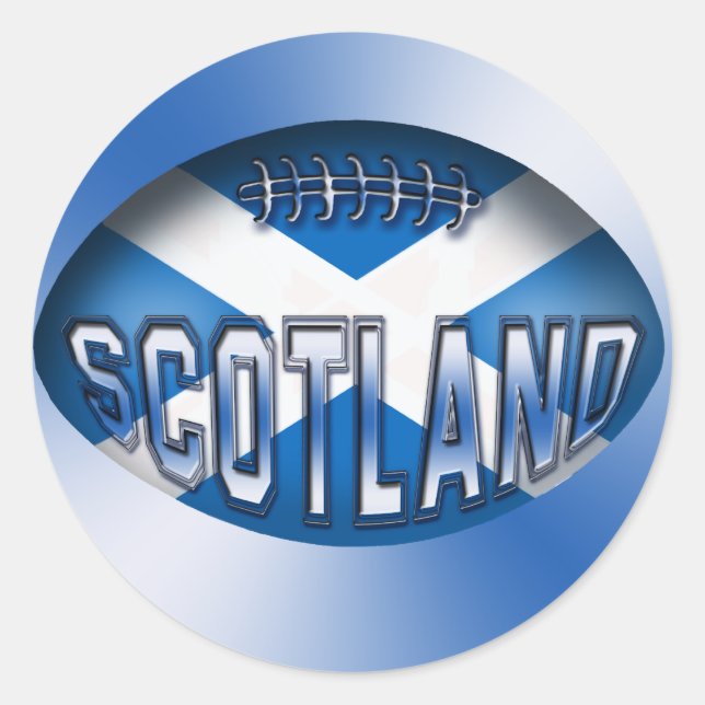 Adesivo Scotland Rugby Ball (Frente)