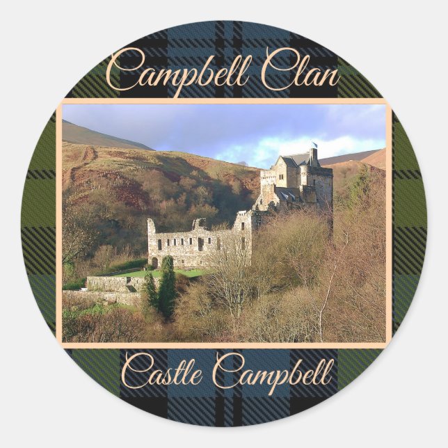 Adesivo Scots Campbell Clan & Castle (Frente)