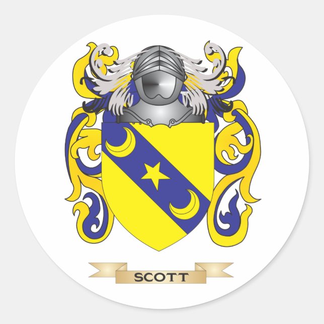 Adesivo Scott Casaco of Arms (Proteção para a Família) (Frente)