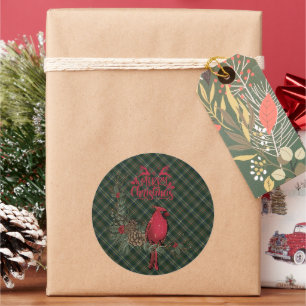 Adesivo Scott Green Moderno Tartan de Natal Escocês