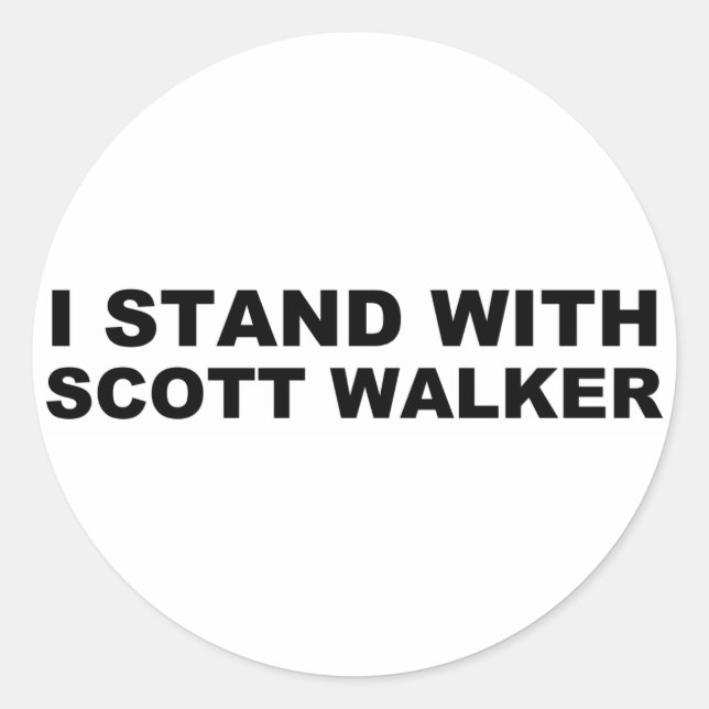 Adesivo Scott Walker I Stand (Frente)