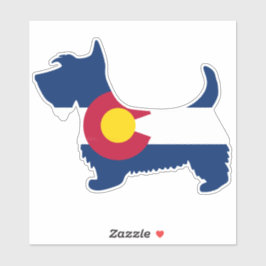 Adesivo Scottie Colorado Flag