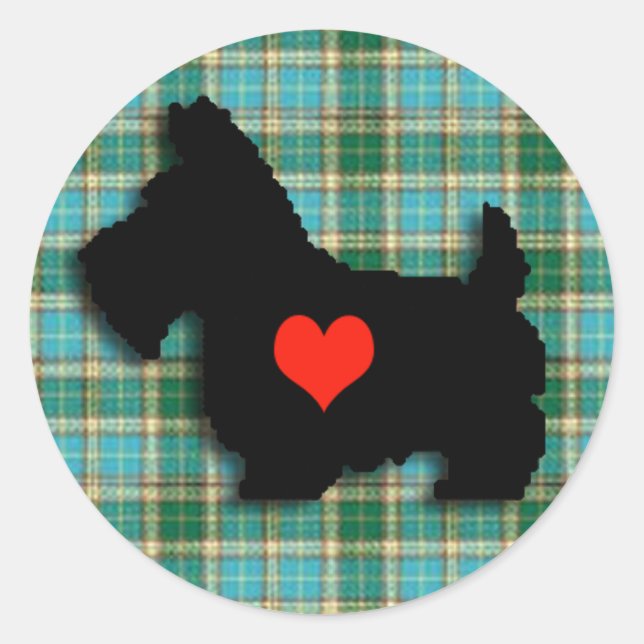 Adesivo Scottie Love Heart Sticker (Frente)
